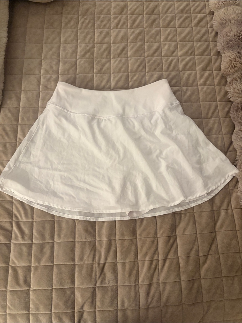 Women's White Flared Skirt